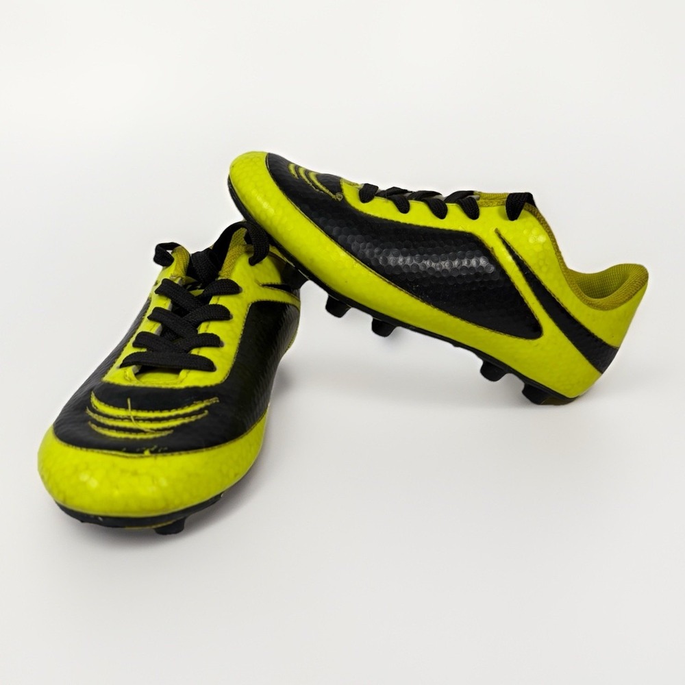 Vizari Stealth FG Soccer Shoes Soccer Cleats‎ Yellow/Black Youth Size 13
